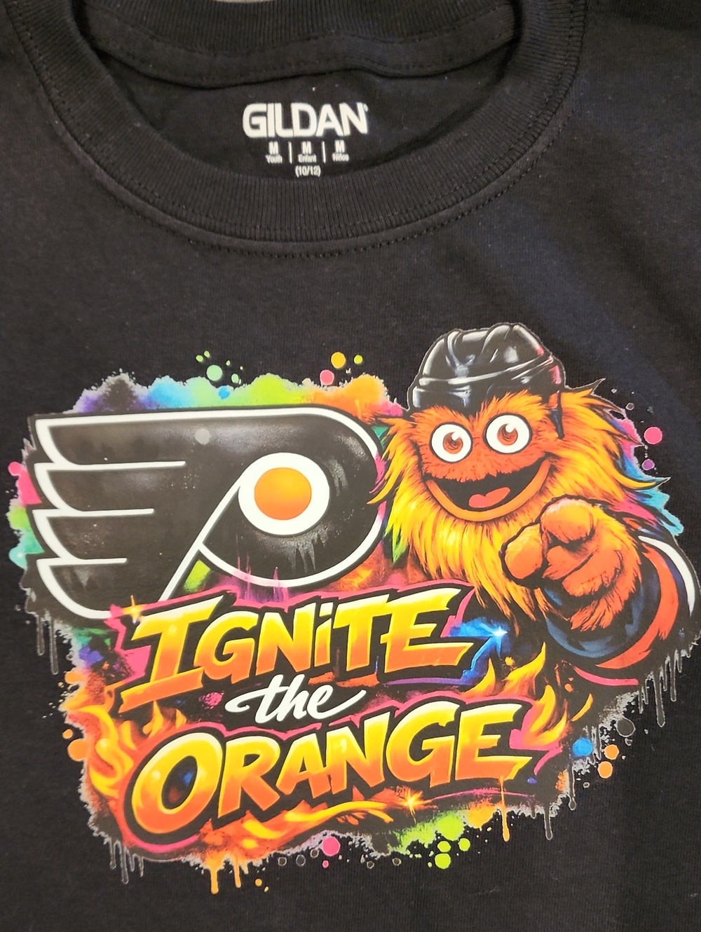 Gildan Black Kids 'Ignite the Orange' Graphic Tee